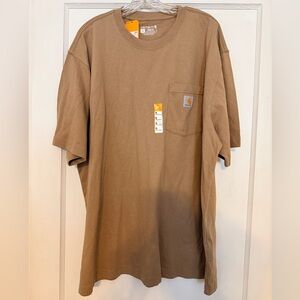 Carhartt tan loose fit pocket t-shirt XL